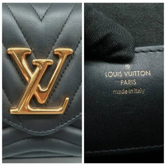 100% Authentic Louis Vuitton New Wave Black W/P Leather Satchel - Picture 11 of 12